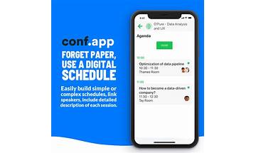 conf.app: App Reviews; Features; Pricing & Download | OpossumSoft